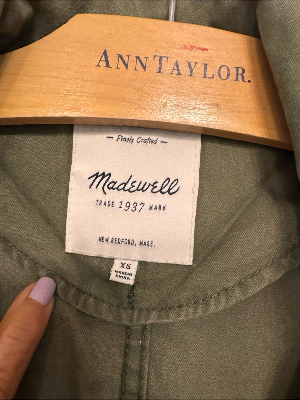 Madewell Olive Green Field Jacket - Picture 6 of 7